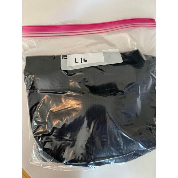 Aqua Chiffon Balloon Sleeve Sweater Black Women's S Double Sheer Shirt Blouse - Picture 13 of 13